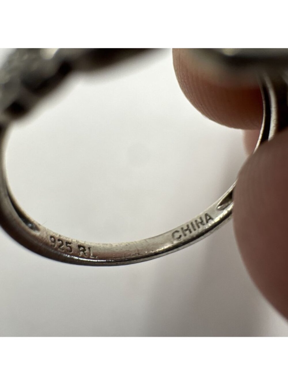 Sterling Silver 925 Scroll Design Crown Band 1.75mm Width Ring Size 6.5 - Picture 4 of 8